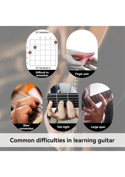 Koustic Gitar Yardım Aracı Yeni Başlayan Trainer Uygulama Aracı Gitar Yeni Başlayanlar Için Yardımcı Artefakt Gitar Öğretim Yardımı (Yurt Dışından)