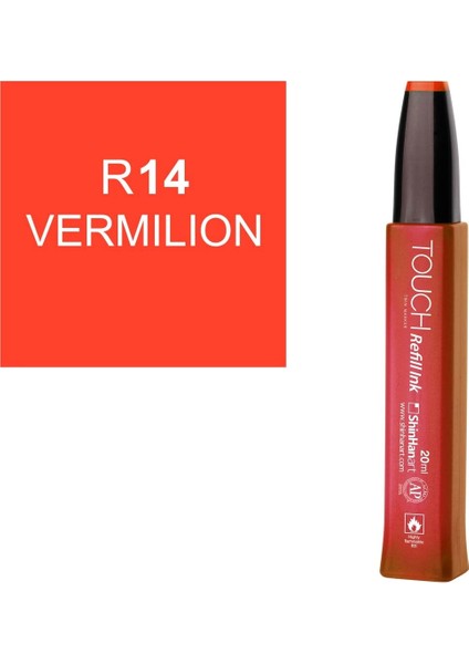 Touch Twin Marker Refill Alcohol Ink Alkol Bazlı Mürekkep 20 Ml. R14 Vermılıon