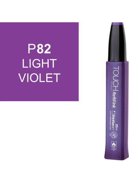 Touch Twin Marker Refill Alcohol Ink Alkol Bazlı Mürekkep 20 Ml. P82 Lıght Vıolet