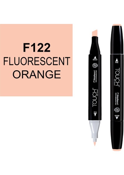 Touch Twin Marker Çizim Kalemi 122 Fluorescent Orange