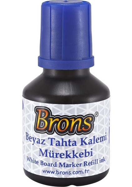 Beyaz Tahta Kalemi Mürekkebi 30 Cc. Mavi