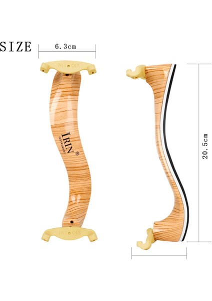 Irın 4/4 Klasik Stil Keman Omuz Dinlenme Ahşap Tahıl Keman Omuz Elegance ile Dinlen (Yurt Dışından) indirimleri