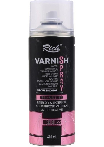 Sprey Vernik 400 Ml. Parlak