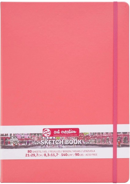 Art Creation Sketchbook Sert Kapak Eskiz Çizim Defteri 140 Gr. 21X30 Cm. 80 Yp. Coral