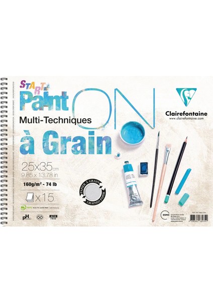 Paint'on A Grain Start Eskiz Çizim Defteri 160 Gr. 25X35 Cm. 15 Yp.