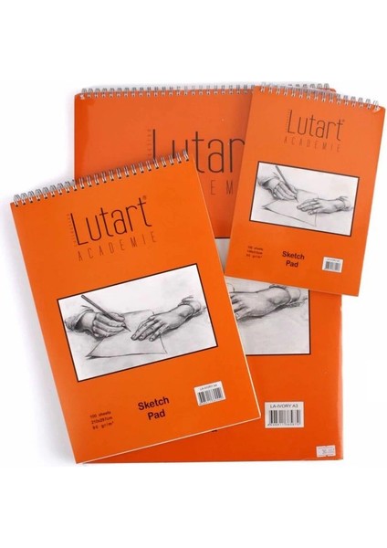 Academie Ivory (Fildişi) Sketch Pad Eskiz Çizim Defteri 90 Gr. A3 100 Yaprak