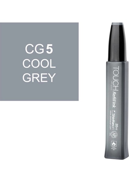 Touch Twin Marker Refill Alcohol Ink Alkol Bazlı Mürekkep 20 Ml. Cg5 Cool Grey 5