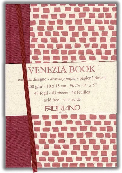 Venezia Book Çok Amaçlı Eskiz Çizim Defteri 200 Gr. 10X15 Cm. 48 Yaprak
