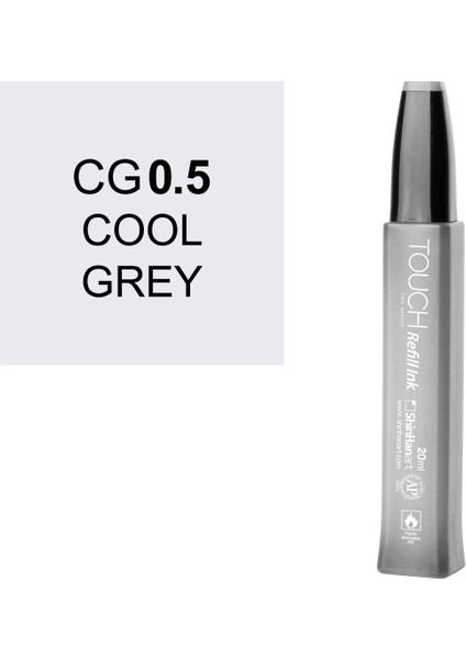 Touch Twin Marker Refill Alcohol Ink Alkol Bazlı Mürekkep 20 Ml. Cg0.5 Cool Grey