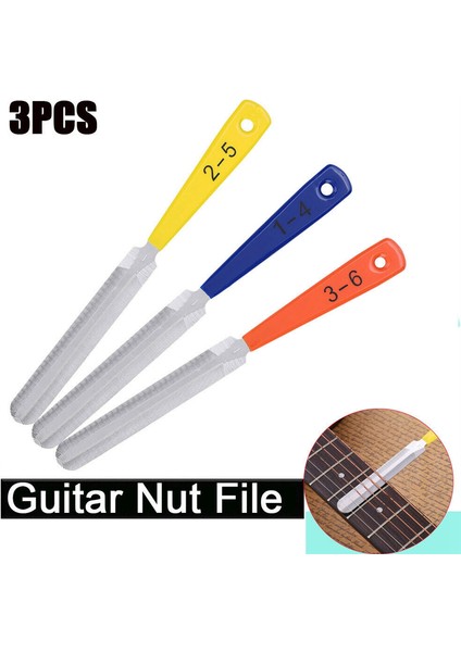 Bas Mandoline Banjo Için Gitar Şeklinde Köprü Pimi Çeken Çelik Fret Somun Dosyası Ana Zinciri Ukulele Luthier Aracı (Yurt Dışından) fiyatları