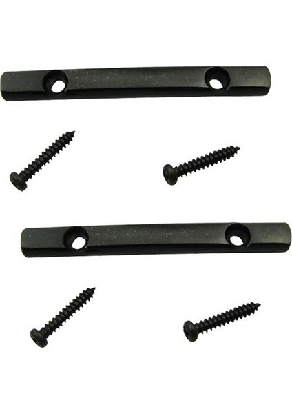 Strat Tele Gitar Yedek Parçaları Için Gitar Ipi Ağaç Kılavuzları Ip Tutucu Çubuk, Siyah (2 Paket) (Yurt Dışından)