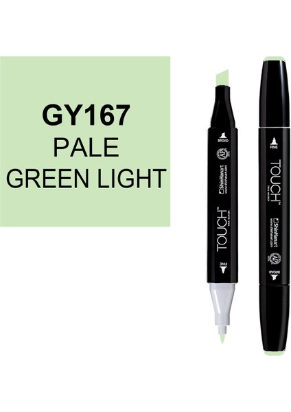 Touch Twin Marker Çizim Kalemi GY167 Pale Green Light