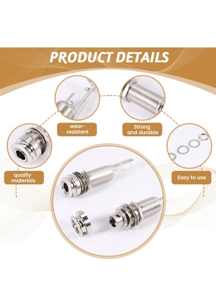 10PCS Gitar Pikap Endpin Çıkışı Jak Nikel Kayış Kilit Krom (Yurt Dışından) indirimleri
