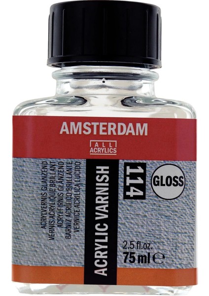 Amsterdam Acrylic Varnish Gloss 114 Parlak Akrilik Boya Verniği 75 Ml.