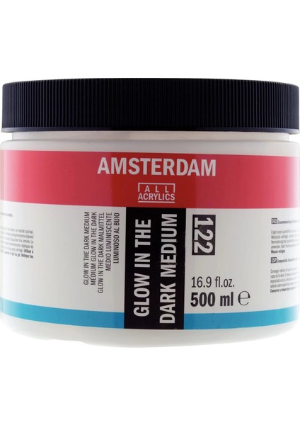 Amsterdam Glow In The Dark Medium 122 Karanlıkta Parlayan Medyum 500 Ml.