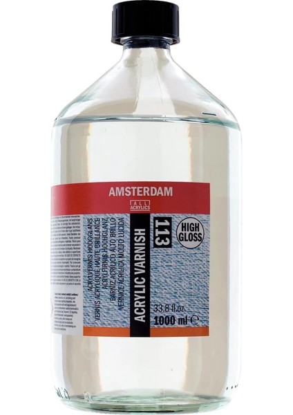 Amsterdam Acrylic Varnish High Glossy 113 Çok Parlak Akrilik Boya Verniği 1000 Ml.