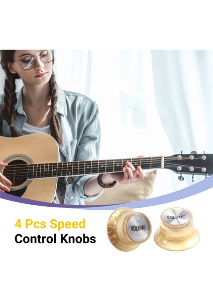 4 Adet Hız Kontrol Düğmeleri 2 Ton 2 Hacim Gibson Lp Sg Gitar Altın Toplamlar Gitar Aksesuarları (Yurt Dışından) fırsatları