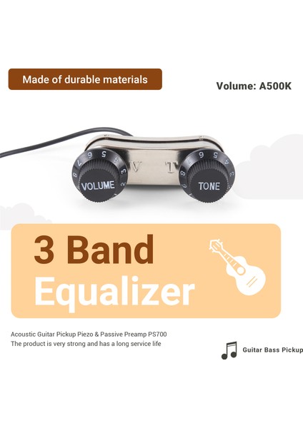 Akustik Gitar Pickup Piezo ve Pasif Preamp PS700 (Yurt Dışından) fırsatları