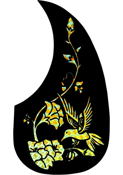 Su Damla Tipi Lazer Gitar Pickguard Anti-Çizgi Tahtası Pvc Klasik Gitar Pickguard Anti-Çizelge Kartı C (Yurt Dışından)