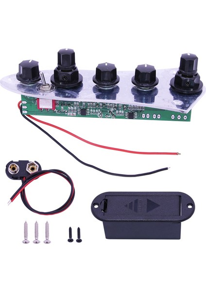 4/5 String Bas Gitar Parçaları Için 5 Jazz Jb Bas Yüklü Kablolu Kontrol Plakası (Yurt Dışından)