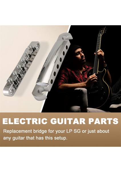 Elektro Gitar Köprüsü ve Kuyruk Yayını Seti Elektro Gitar Yedek Parçalar Köprü Kuyruk Köprüsü Les Paul Gitar A Için (Yurt Dışından) indirimleri
