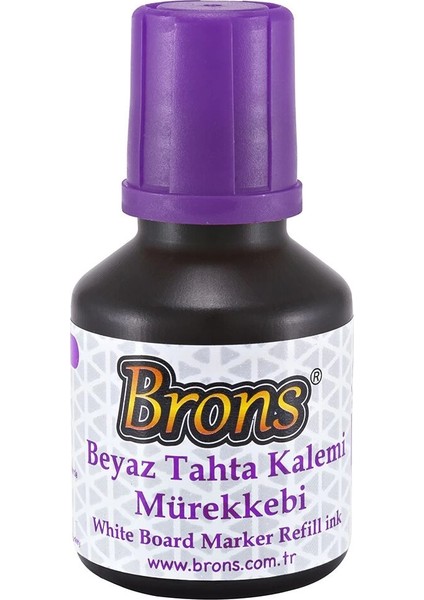 Beyaz Tahta Kalemi Mürekkebi 30 Cc. Mor