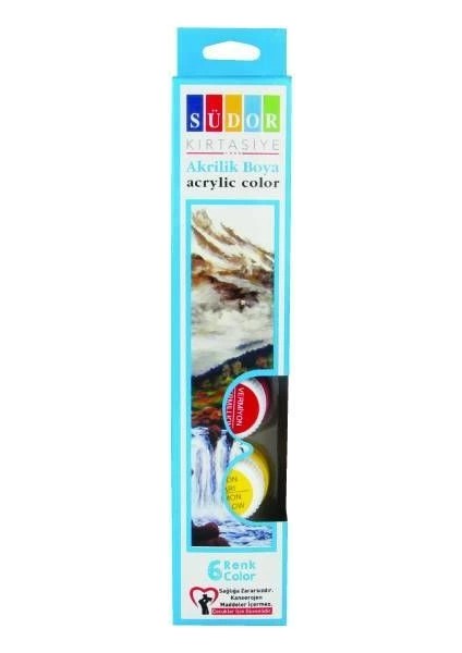 Akrilik Boya Seti 6 Renk x 15 Ml. Şişe