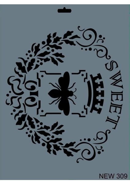 Stencil Boyama Şablonu 25X35 Cm. NEW-309