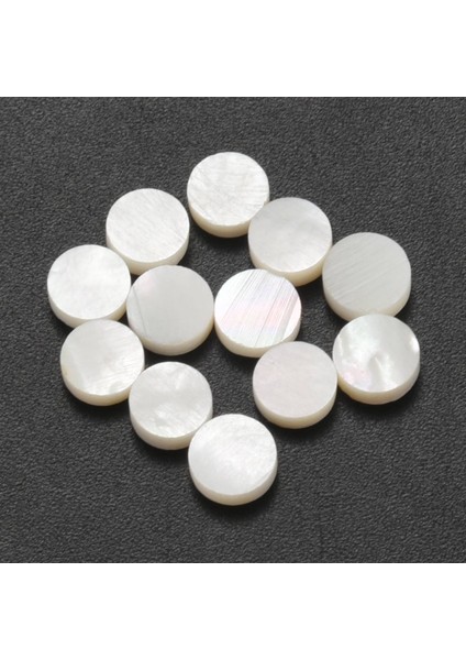 12 Beyaz Beyaz Annesi Luthier Noktalar Maden Fret Yan Işaretçisi 6mm (Yurt Dışından) modelleri