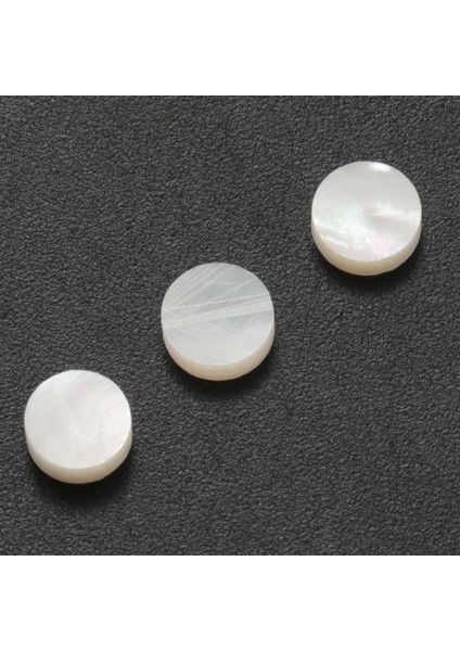 12 Beyaz Beyaz Annesi Luthier Noktalar Maden Fret Yan Işaretçisi 6mm (Yurt Dışından) indirimleri