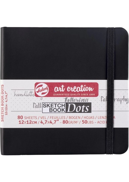 Art Creation Sketchbook Dots Noktalı Eskiz Çizim Defteri Yumuşak Kapak 80 Gr. 12X12 Cm. 80 Yp.
