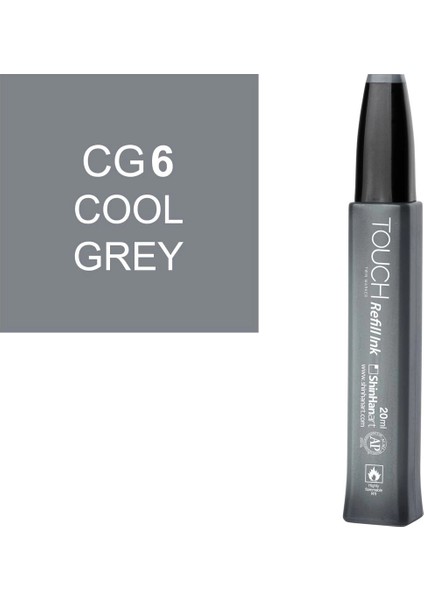 Touch Twin Marker Refill Alcohol Ink Alkol Bazlı Mürekkep 20 Ml. Cg6 Cool Grey 6