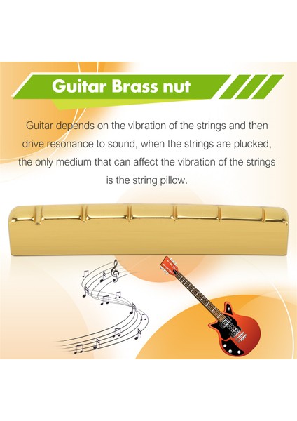 Akustik Veya Les Paul Için Gitar Pirinç Fındık, Altın (Yurt Dışından) indirimleri