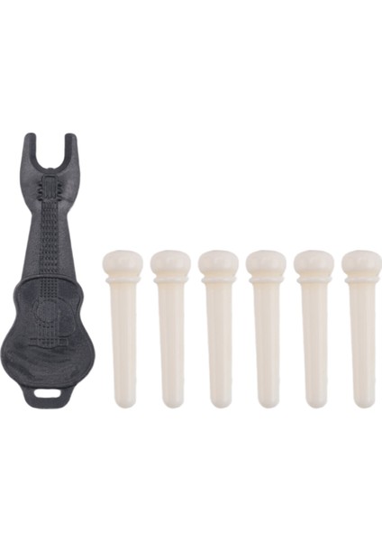 Gitar Sığır Kemik Malzemesi Akustik Gitar Köprüsü Pimleri Akustik Halk Gitar Aksesuarları Için Inci Kabuklu (Yurt Dışından)