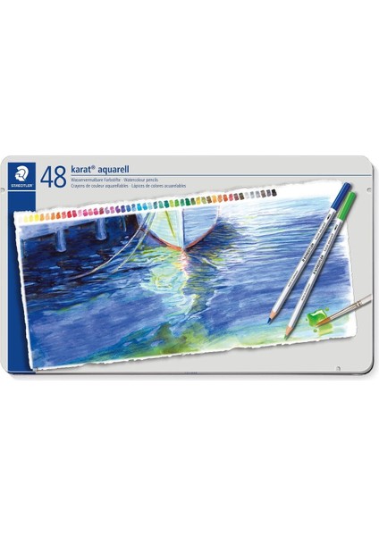 Karat Aquarell Sulu Boya Kalemi Seti 48 Renk