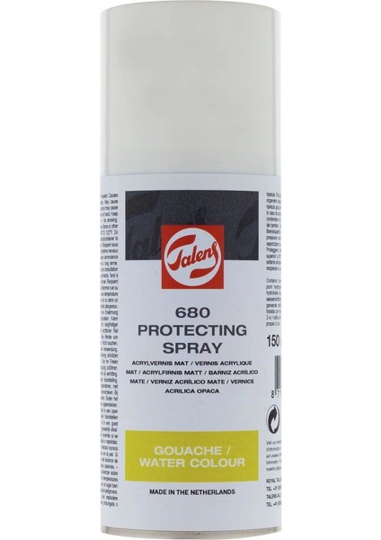 Protecting Spray 680 Suluboya ve Guaj Koruyucu Sprey Vernik 150 Ml.