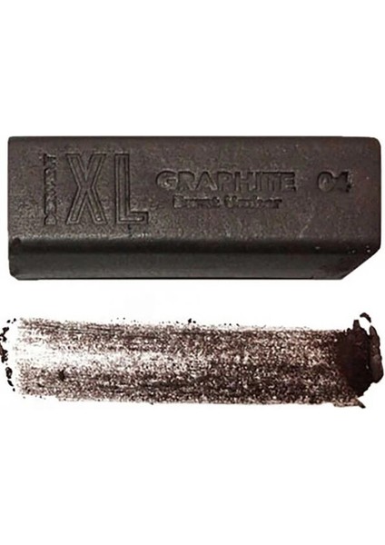 Xl Graphite Block Kalın Grafit Füzen 04 Burnt Umber