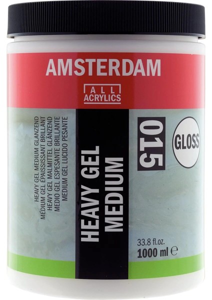 Amsterdam Heavy Gel Medium Gloss 015 Kuvvetli Jel Medyum Parlak 1000 Ml.