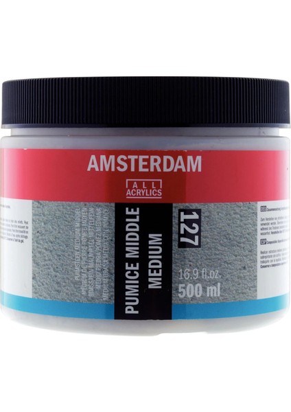 Amsterdam Pumice Middle Medium 127 Süngertaşı Grenli Medyum 500 Ml.