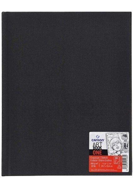One Art Book Sert Kapak Eskiz Çizim Defteri 100 Gr. 27.9X35.6 Cm. 98 Sayfa