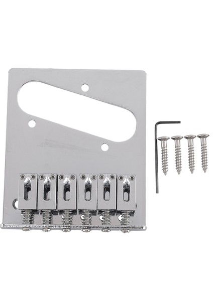 1 Set 6 Eyer Gitar Köprüsü Ayarlanabilir 6 Satır Elek (Yurt Dışından)