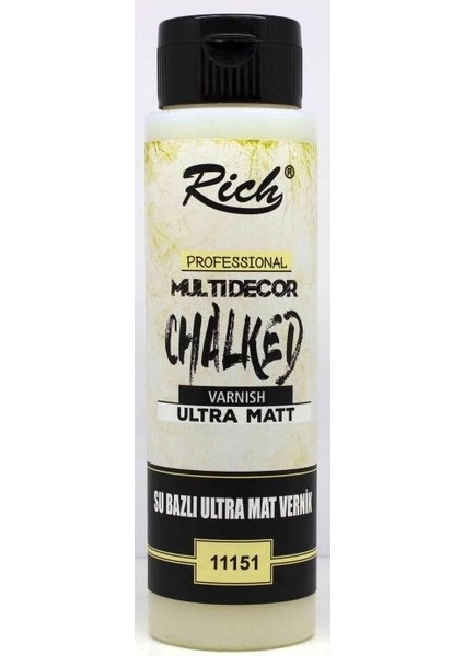 Ultra Mat Chalked Su Bazlı Vernik 500 Cc.