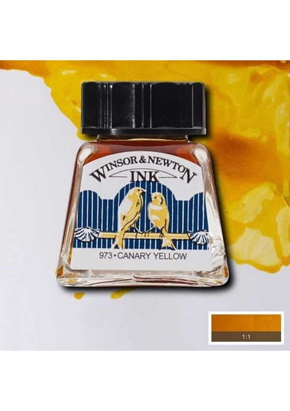 Drawing Ink Çizim Mürekkebi 14 Ml. 123 Canary Yellow