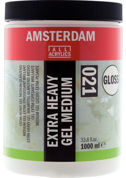 Amsterdam Extra Heavy Gel Medium Gloss 021 Extra Kuvvetli Jel Medyum Parlak 1000 Ml.