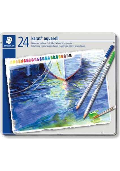 Karat Aquarell Sulu Boya Kalemi Seti 24 Renk