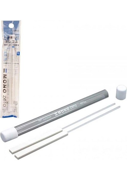 Mono Zero 2.5 x 5 Mm. Yassı Uçlu Kalem Silgi Yedeği 2'li Paket