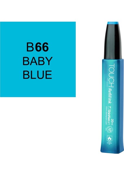 Touch Twin Marker Refill Alcohol Ink Alkol Bazlı Mürekkep 20 Ml. B66 Baby Blue