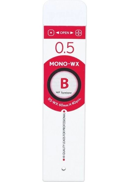 Mono-Wx Profesyonel Kurşun Kalem Ucu 0.5 mm B 40'lı Tüp