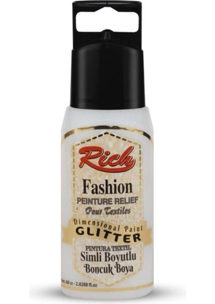 Simli Boyutlu Boya 60 Cc. 649 Inci Beyazı