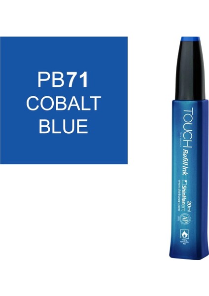 Touch Twin Marker Refill Alcohol Ink Alkol Bazlı Mürekkep 20 Ml. PB71 Cobalt Blue